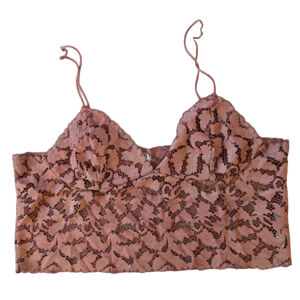 Women's Free People Dusty pink Mauve Lace Bralette S